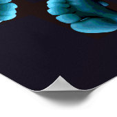 Blue Feet Art  Poster ポスター (角)