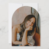 Blue Fiesta Graduation Photo Arch Invitation 招待状 (裏面)