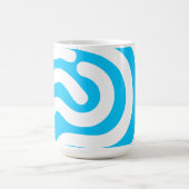 Blue Fingerprint Biometric Security コーヒーマグカップ (中央)