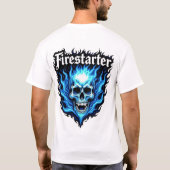 Blue Fireスカルロゴ Tシャツ (裏面)