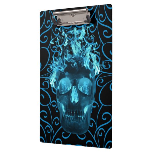 Blue Fireスカル クリップボード (左)