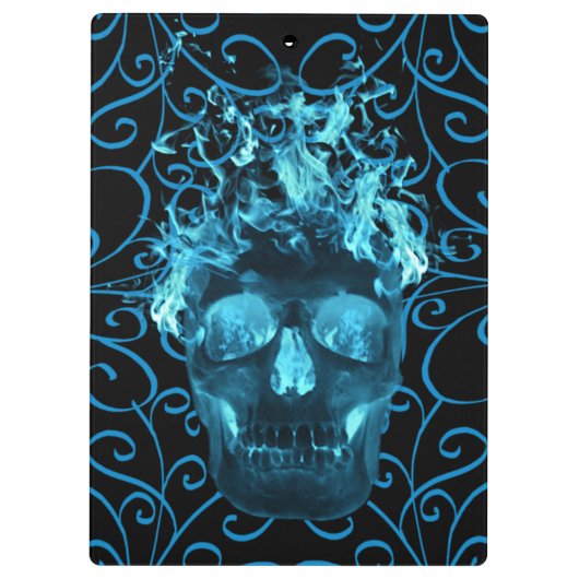 Blue Fireスカル クリップボード (裏面)