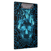 Blue Fireスカル クリップボード (右)