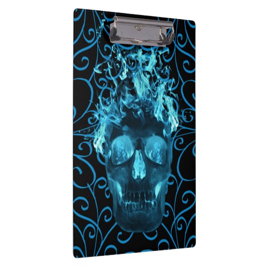 Blue Fireスカル クリップボード (右)