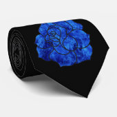 Blue Fire Rose Tie ネクタイ (ロール)