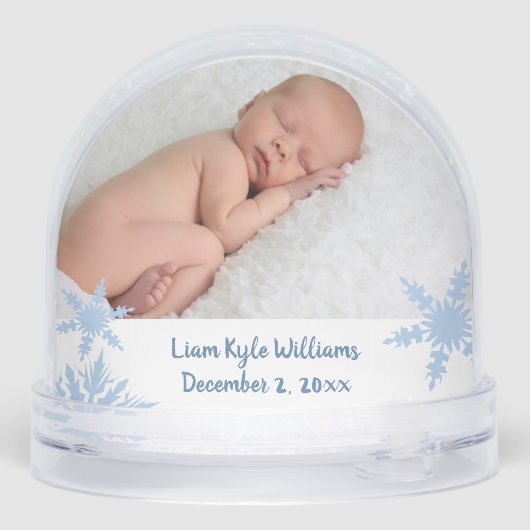 Blue First Christmas Double Photo (裏面)