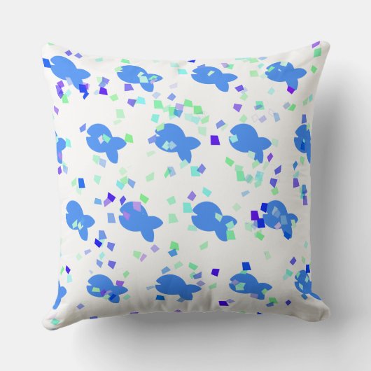 Blue Fish クッション (裏面)