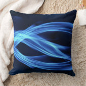 Blue Flame Abstract Art クッション (ブランケット)