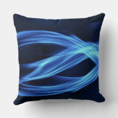 Blue Flame Abstract Art クッション (裏面)