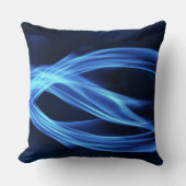Blue Flame Abstract Art クッション (正面)