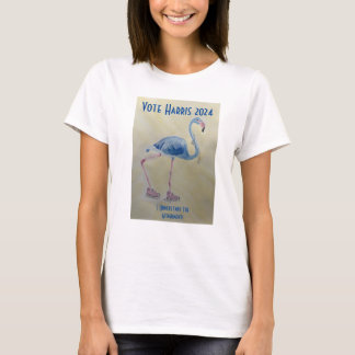 Blue FlamingoとPearls TシャツVote Harris 2024 Tシャツ