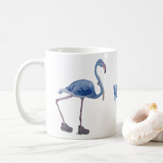 Blue FLAmingo with Pearls mug.Vote Harris 2024 コーヒーマグカップ