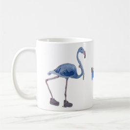 Blue FLAmingo with Pearls mug.Vote Harris 2024 コーヒーマグカップ
