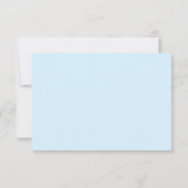 Blue Flat Simple Thank You Card All Purpose サンキューカード (裏面)