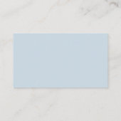 Blue Floral Anchor Baby Shower QR Code Registry エンクロージャーカード (裏面)