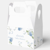 Blue Floral Baby in Bloom Boy Flowers フェイバーボックス (見開き)