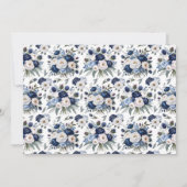 Blue Floral Botanical Note Card ノートカード (正面)