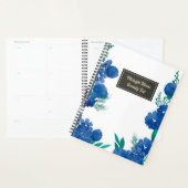  Blue Floral Botanical Notebook プランナー手帳 (ディスプレー)
