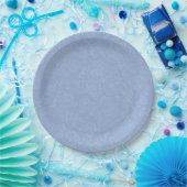 Blue Floral Bridal Shower Paper Dinner Plates ペーパープレート (パーティー)
