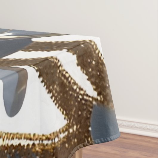 Blue Floral Design Plant テーブルクロス (インサイチュ)