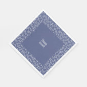 Blue Floral Easter Napkins – Happy Easter  スタンダードランチョンナプキン (角)