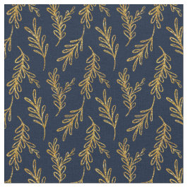 Blue Floral Fabric Seamless Pattern Elegant Boho ファブリック