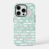 Blue Floral Minimalist iPhoneケース (裏面)