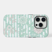 Blue Floral Minimalist iPhoneケース (裏面横)