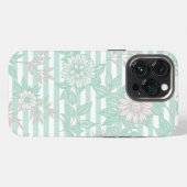 Blue Floral Minimalist iPhoneケース (裏面横)
