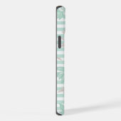 Blue Floral Minimalist iPhoneケース (右側面)