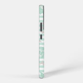 Blue Floral Minimalist Samsung Galaxyケース (右側面)