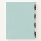 Blue Floral Mixer Bakery Pastry Chef Notebook ノートブック (裏面)