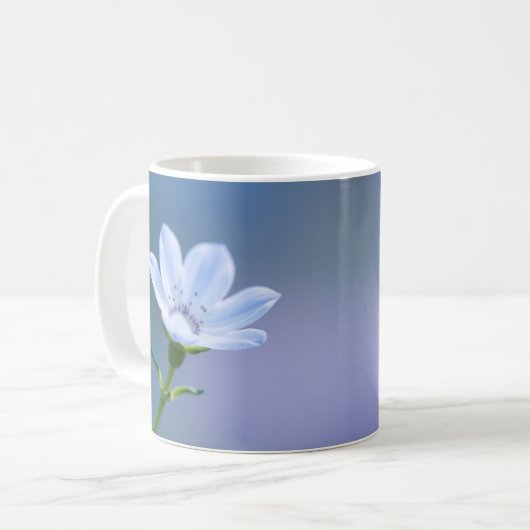 Blue Floral Mug コーヒーマグカップ (正面左)