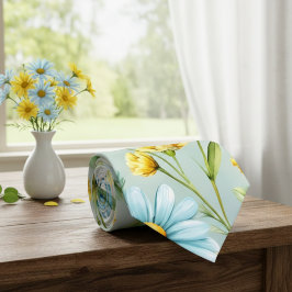 Blue Floral Necktie for Men – Elegant Rose Print ネクタイ