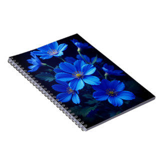 Blue Floral Notebook - Beauty for Your Ideas ノートブック