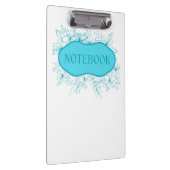 Blue Floral Notebook Cover クリップボード (右)
