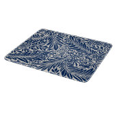 blue floral pattern with diverse leaves & blossoms カッティングボード (角)