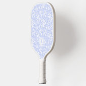Blue Floral Pickleball Paddle ピックルボールラケット (左)