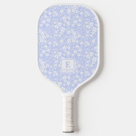 Blue Floral Pickleball Paddle ピックルボールラケット
