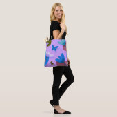 Blue Floral Tote Bag – Modern Abstract Design トートバッグ (モデル)