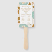 Blue Floral Wedding ハンドファン (裏面)