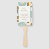 Blue Floral Wedding ハンドファン (正面)