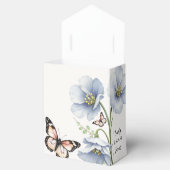 Blue Floral Wedding Favor Boxes フェイバーボックス (オープン)