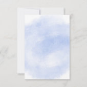 Blue Floral Wedding RSVP Cards (裏面)