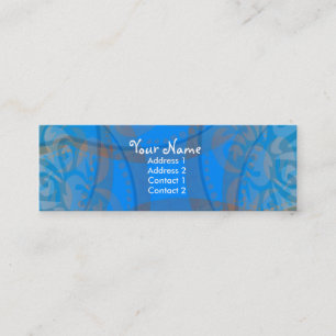 Blue Floraliaプロファイルカード スキニー名刺