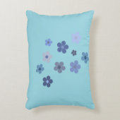 Blue Floural アクセントクッション (正面(垂直))