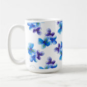 Blue flower coffee mug positive statement  コーヒーマグカップ (左)