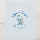  Blue Flower Mixer Cupcake Pricelist  チラシ (裏面)