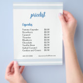  Blue Flower Mixer Cupcake Pricelist  チラシ (手)