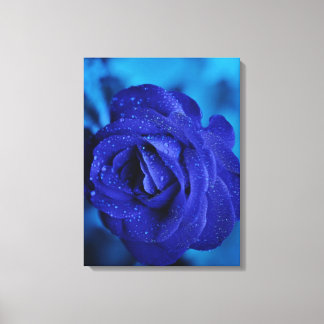 Blue Flower Stretched Canvas Print キャンバスプリント